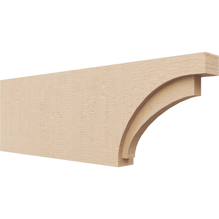 Ekena Millwork 2in. W x 8in. H x 24in. L Rivera Woodgrain TimberThane Rafter Tail, Primed Tan RFTUR02X08X24RIVRCPR